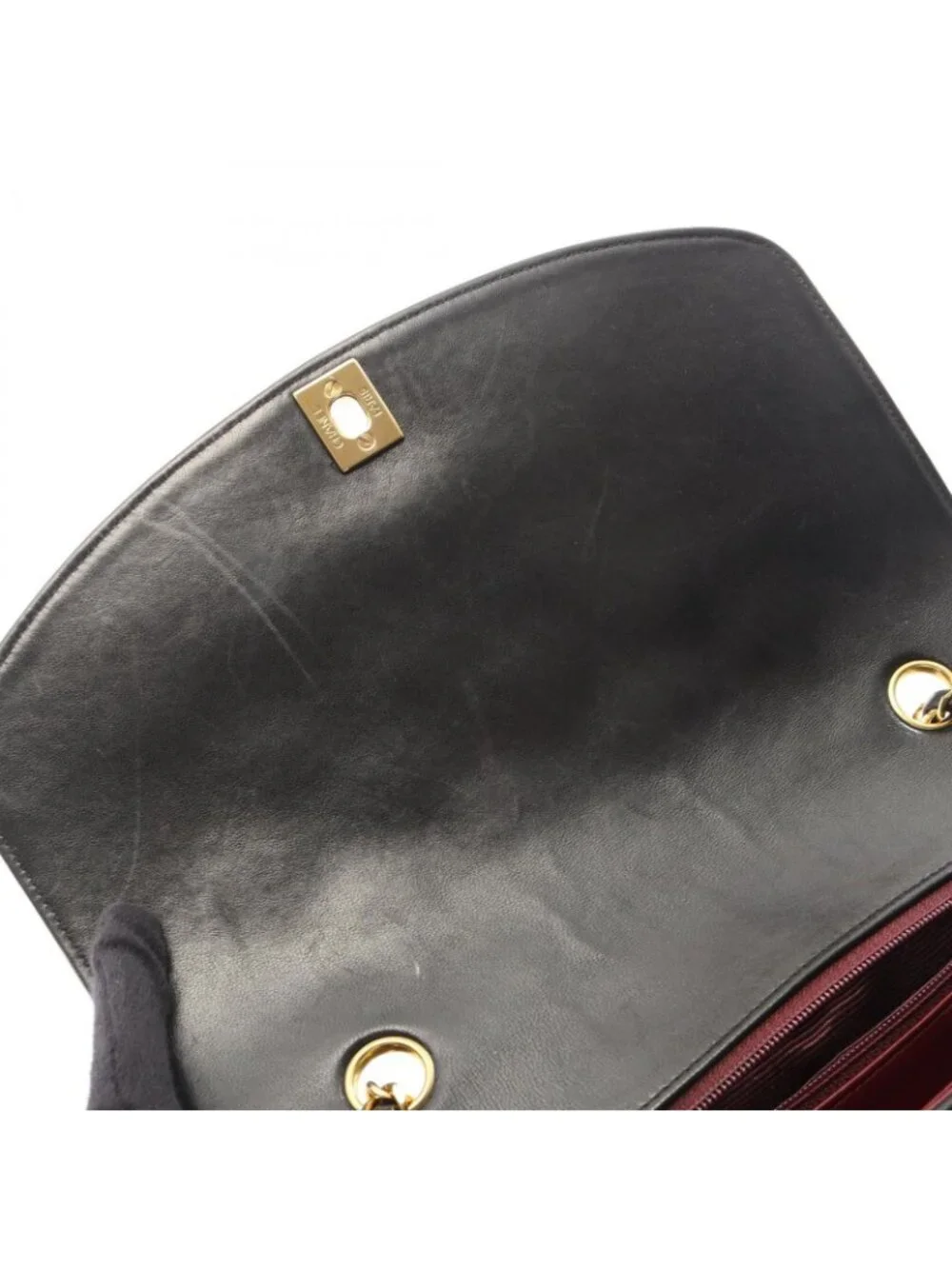 Chanel Shoulder Bag Quilted Diana Flap Black Lambskin Chain